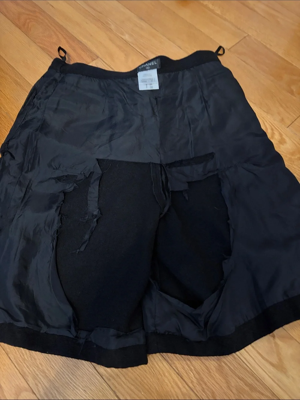Women’s Chanel Turlock Black Shorts with Quilted Trim